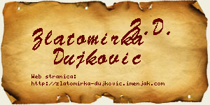 Zlatomirka Dujković vizit kartica